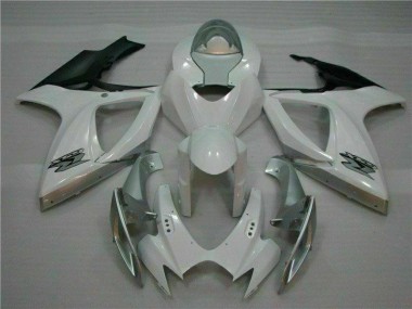 Plástico GSXR 600 / 750 K6 2006-2007 - Blanco Plata
