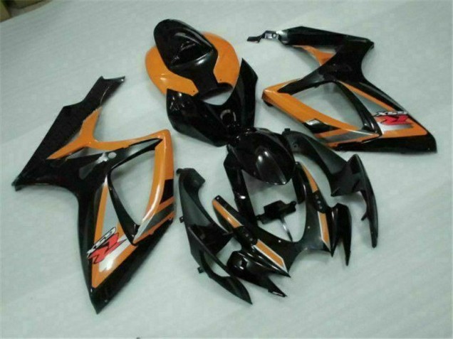 Plástico GSXR 600 / 750 K6 2006-2007 - Negro Naranja Plástico GSXR 600 / 750 K6 2006-2007 - Negro Naranja