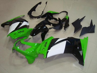 Plástico ZX 250R 2008-2012 - Verde Blanco Negro