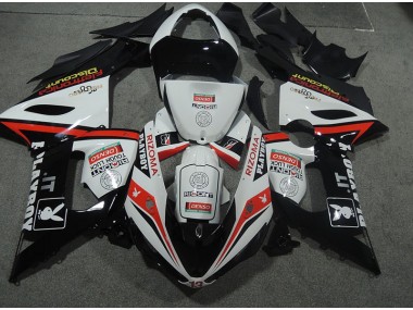 Plástico ZX6R 2005-2006 - Blanco Negro Rizoma Playboy